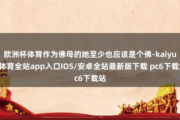 欧洲杯体育作为佛母的她至少也应该是个佛-kaiyun体育全站app入口IOS/安卓全站最新版下载 pc6下载站