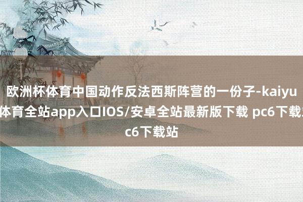 欧洲杯体育中国动作反法西斯阵营的一份子-kaiyun体育全站app入口IOS/安卓全站最新版下载 pc6下载站