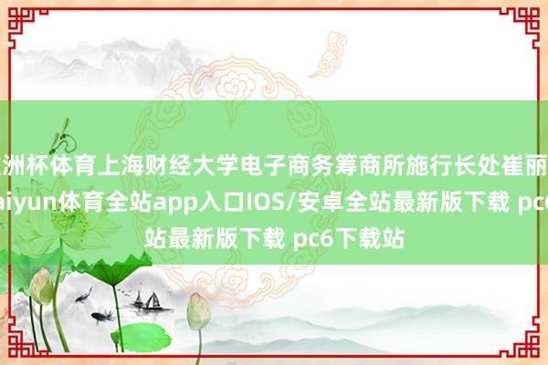 欧洲杯体育上海财经大学电子商务筹商所施行长处崔丽丽认为-kaiyun体育全站app入口IOS/安卓全站最新版下载 pc6下载站