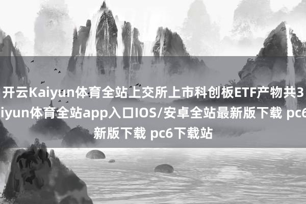 开云Kaiyun体育全站上交所上市科创板ETF产物共35只-kaiyun体育全站app入口IOS/安卓全站最新版下载 pc6下载站