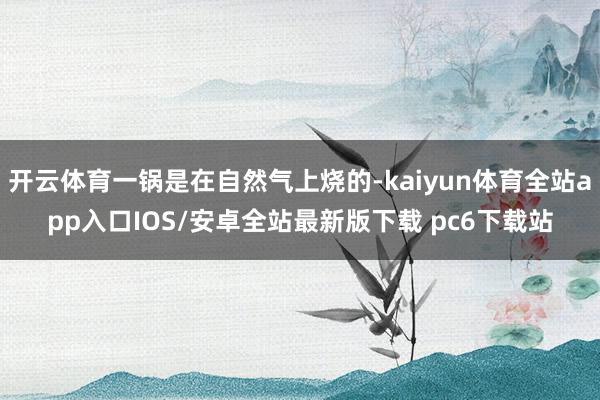 开云体育一锅是在自然气上烧的-kaiyun体育全站app入口IOS/安卓全站最新版下载 pc6下载站