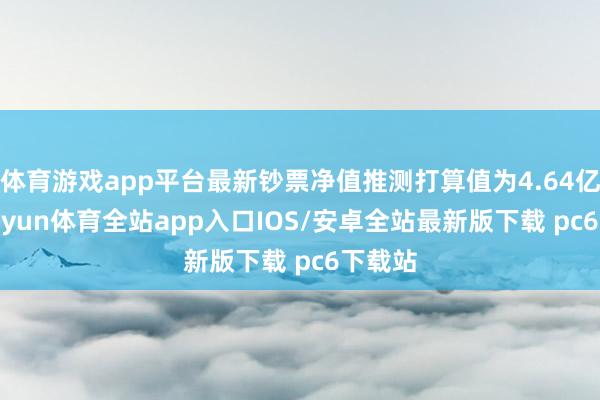 体育游戏app平台最新钞票净值推测打算值为4.64亿元-kaiyun体育全站app入口IOS/安卓全站最新版下载 pc6下载站