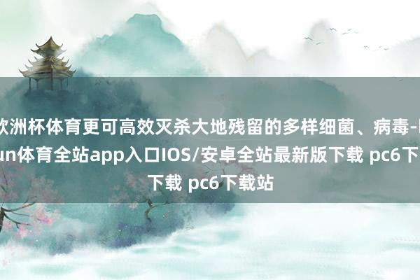 欧洲杯体育更可高效灭杀大地残留的多样细菌、病毒-kaiyun体育全站app入口IOS/安卓全站最新版下载 pc6下载站