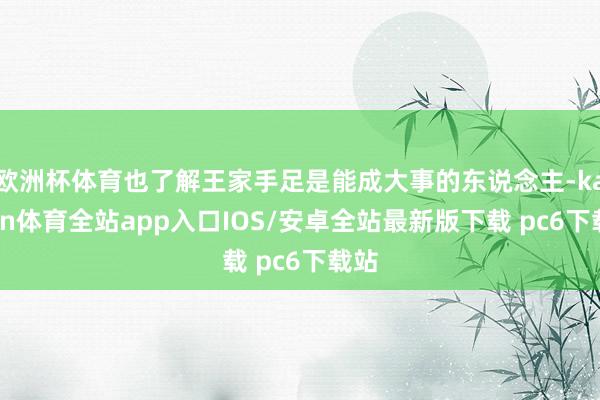 欧洲杯体育也了解王家手足是能成大事的东说念主-kaiyun体育全站app入口IOS/安卓全站最新版下载 pc6下载站