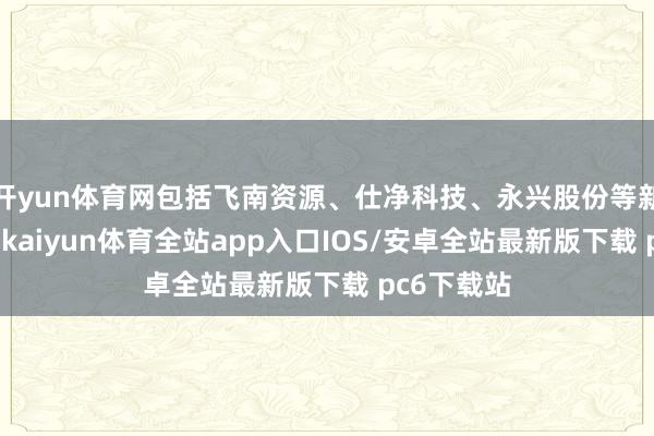 开yun体育网包括飞南资源、仕净科技、永兴股份等新上市公司-kaiyun体育全站app入口IOS/安卓全站最新版下载 pc6下载站