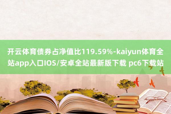 开云体育债券占净值比119.59%-kaiyun体育全站app入口IOS/安卓全站最新版下载 pc6下载站
