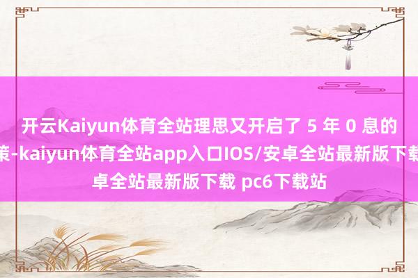 开云Kaiyun体育全站理思又开启了 5 年 0 息的金融促销决策-kaiyun体育全站app入口IOS/安卓全站最新版下载 pc6下载站
