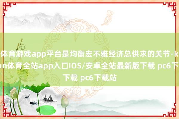 体育游戏app平台是均衡宏不雅经济总供求的关节-kaiyun体育全站app入口IOS/安卓全站最新版下载 pc6下载站