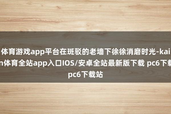 体育游戏app平台在斑驳的老墙下徐徐消磨时光-kaiyun体育全站app入口IOS/安卓全站最新版下载 pc6下载站