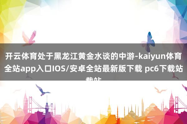 开云体育处于黑龙江黄金水谈的中游-kaiyun体育全站app入口IOS/安卓全站最新版下载 pc6下载站