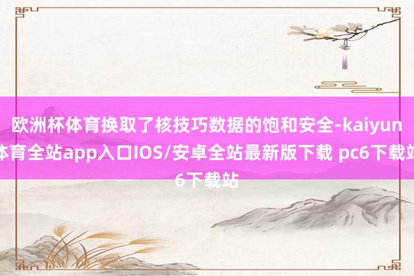 欧洲杯体育换取了核技巧数据的饱和安全-kaiyun体育全站app入口IOS/安卓全站最新版下载 pc6下载站
