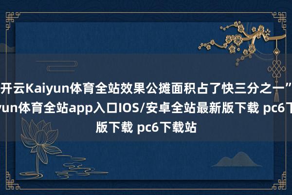 开云Kaiyun体育全站效果公摊面积占了快三分之一”-kaiyun体育全站app入口IOS/安卓全站最新版下载 pc6下载站
