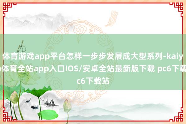 体育游戏app平台怎样一步步发展成大型系列-kaiyun体育全站app入口IOS/安卓全站最新版下载 pc6下载站