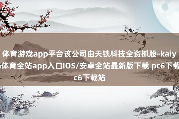 体育游戏app平台该公司由天铁科技全资抓股-kaiyun体育全站app入口IOS/安卓全站最新版下载 pc6下载站
