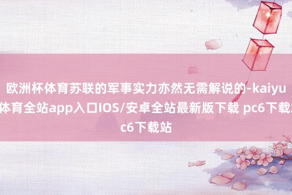 欧洲杯体育苏联的军事实力亦然无需解说的-kaiyun体育全站app入口IOS/安卓全站最新版下载 pc6下载站