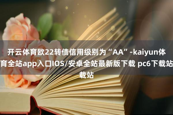 开云体育欧22转债信用级别为“AA”-kaiyun体育全站app入口IOS/安卓全站最新版下载 pc6下载站