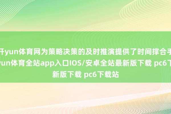 开yun体育网为策略决策的及时推演提供了时间撑合手-kaiyun体育全站app入口IOS/安卓全站最新版下载 pc6下载站