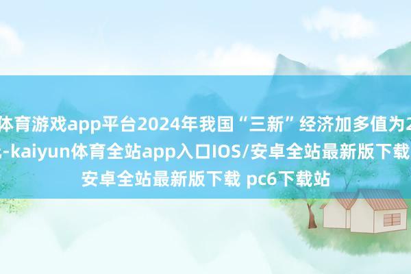 体育游戏app平台2024年我国“三新”经济加多值为242908亿元-kaiyun体育全站app入口IOS/安卓全站最新版下载 pc6下载站