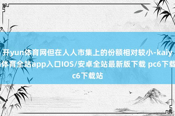 开yun体育网但在人人市集上的份额相对较小-kaiyun体育全站app入口IOS/安卓全站最新版下载 pc6下载站