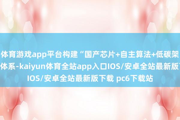 体育游戏app平台构建“国产芯片+自主算法+低碳架构”一体化时期体系-kaiyun体育全站app入口IOS/安卓全站最新版下载 pc6下载站