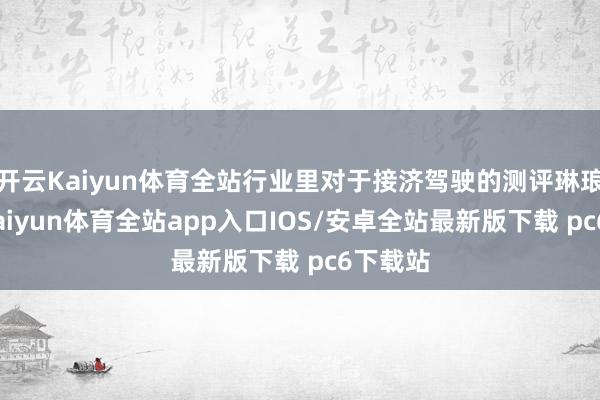 开云Kaiyun体育全站行业里对于接济驾驶的测评琳琅满目-kaiyun体育全站app入口IOS/安卓全站最新版下载 pc6下载站