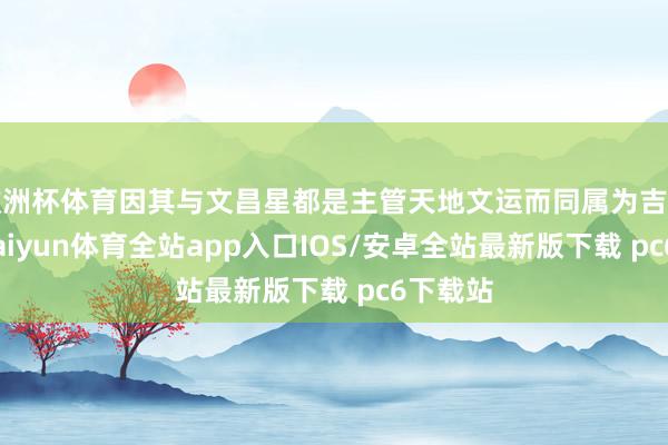 欧洲杯体育因其与文昌星都是主管天地文运而同属为吉利星宿-kaiyun体育全站app入口IOS/安卓全站最新版下载 pc6下载站