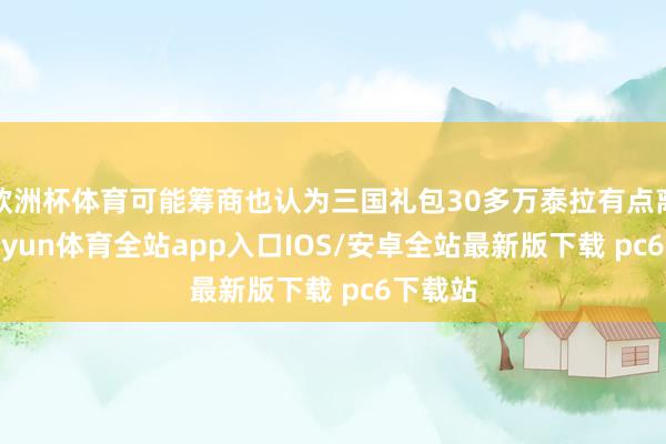 欧洲杯体育可能筹商也认为三国礼包30多万泰拉有点离谱-kaiyun体育全站app入口IOS/安卓全站最新版下载 pc6下载站