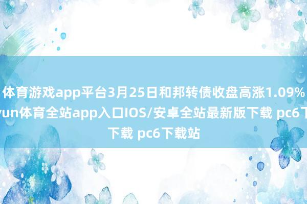 体育游戏app平台3月25日和邦转债收盘高涨1.09%-kaiyun体育全站app入口IOS/安卓全站最新版下载 pc6下载站