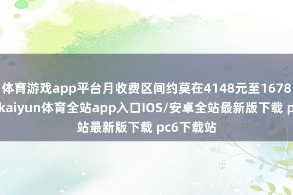 体育游戏app平台月收费区间约莫在4148元至16780元不等-kaiyun体育全站app入口IOS/安卓全站最新版下载 pc6下载站