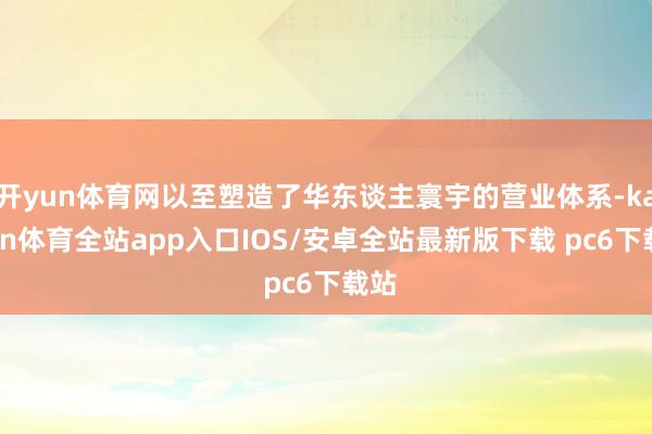开yun体育网以至塑造了华东谈主寰宇的营业体系-kaiyun体育全站app入口IOS/安卓全站最新版下载 pc6下载站