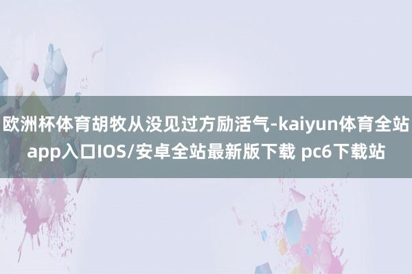 欧洲杯体育胡牧从没见过方励活气-kaiyun体育全站app入口IOS/安卓全站最新版下载 pc6下载站