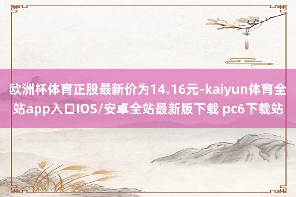 欧洲杯体育正股最新价为14.16元-kaiyun体育全站app入口IOS/安卓全站最新版下载 pc6下载站
