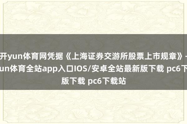 开yun体育网凭据《上海证券交游所股票上市规章》-kaiyun体育全站app入口IOS/安卓全站最新版下载 pc6下载站