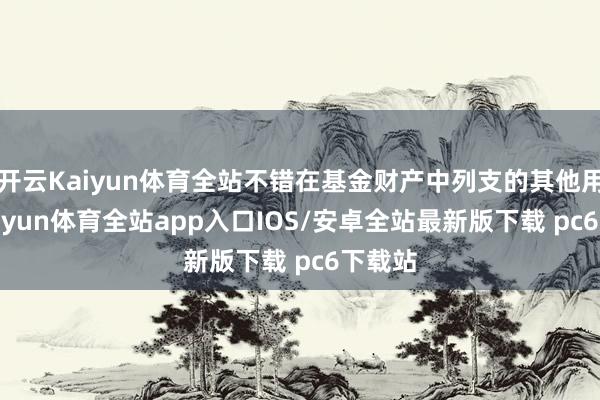 开云Kaiyun体育全站不错在基金财产中列支的其他用度-kaiyun体育全站app入口IOS/安卓全站最新版下载 pc6下载站
