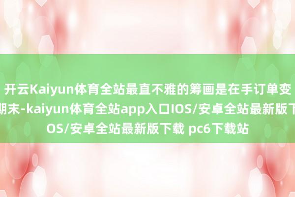 开云Kaiyun体育全站最直不雅的筹画是在手订单变化：说明期各期末-kaiyun体育全站app入口IOS/安卓全站最新版下载 pc6下载站