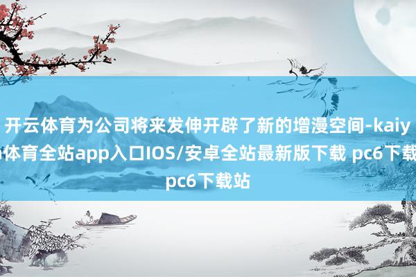 开云体育为公司将来发伸开辟了新的增漫空间-kaiyun体育全站app入口IOS/安卓全站最新版下载 pc6下载站