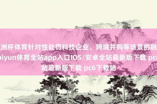 欧洲杯体育针对性处罚科技企业、跨境并购等场景的融资痛点-kaiyun体育全站app入口IOS/安卓全站最新版下载 pc6下载站