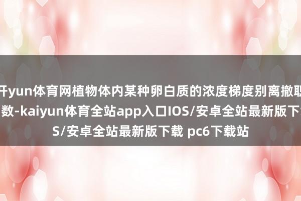 开yun体育网植物体内某种卵白质的浓度梯度别离撤职精确的数学函数-kaiyun体育全站app入口IOS/安卓全站最新版下载 pc6下载站