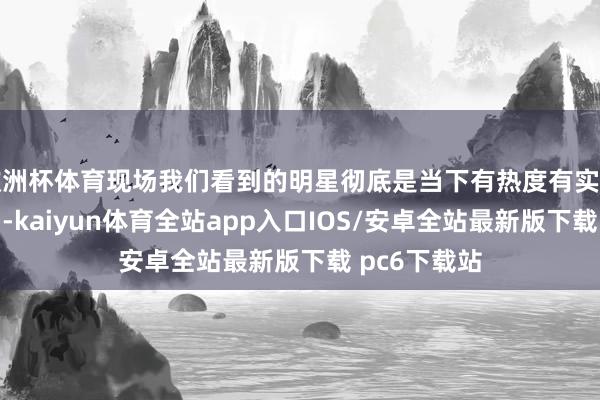 欧洲杯体育现场我们看到的明星彻底是当下有热度有实力确当红明星-kaiyun体育全站app入口IOS/安卓全站最新版下载 pc6下载站