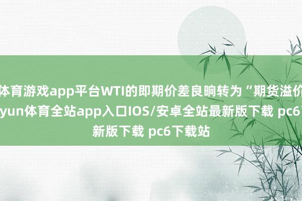 体育游戏app平台WTI的即期价差良晌转为“期货溢价”-kaiyun体育全站app入口IOS/安卓全站最新版下载 pc6下载站